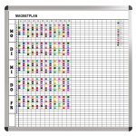 Klassen-Plantafel,  8 Stunden Mo-Fr, für 25 Klassen, 103x117 cm, 
